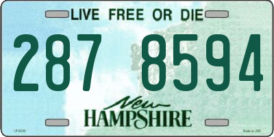 NH license plate 2878594
