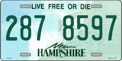 NH license plate 2878597