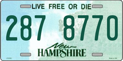 NH license plate 2878770