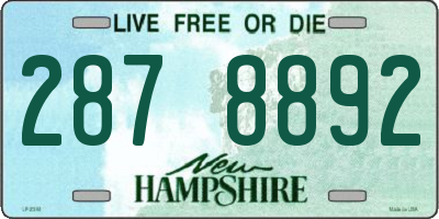 NH license plate 2878892