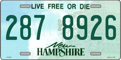 NH license plate 2878926