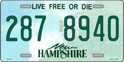 NH license plate 2878940