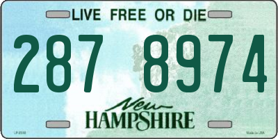 NH license plate 2878974