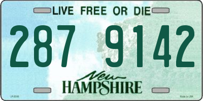 NH license plate 2879142