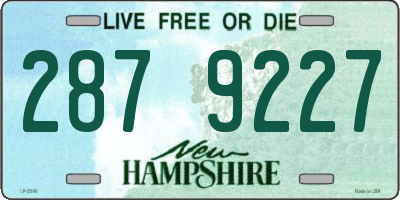 NH license plate 2879227