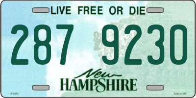 NH license plate 2879230