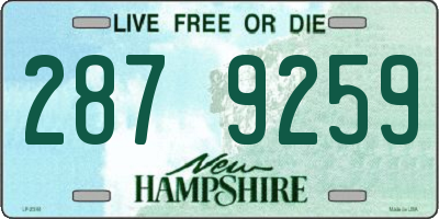 NH license plate 2879259