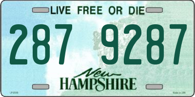 NH license plate 2879287