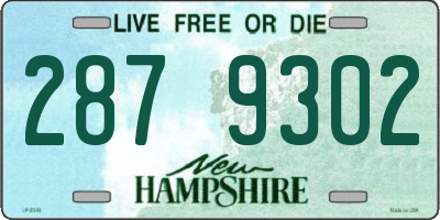 NH license plate 2879302