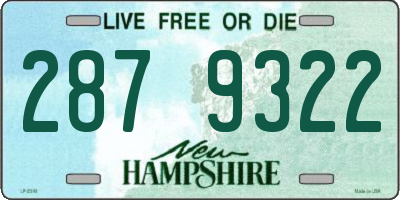 NH license plate 2879322