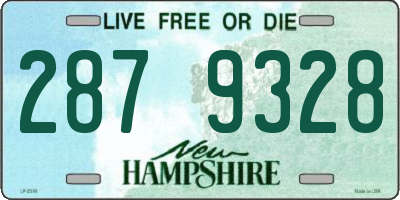 NH license plate 2879328