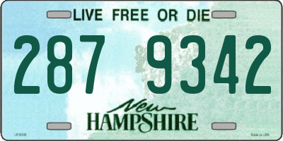NH license plate 2879342