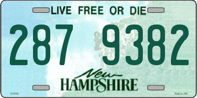 NH license plate 2879382