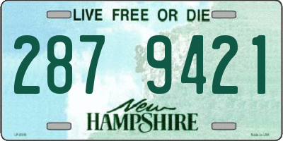 NH license plate 2879421