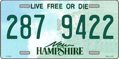 NH license plate 2879422