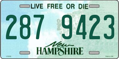 NH license plate 2879423