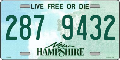 NH license plate 2879432