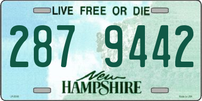 NH license plate 2879442