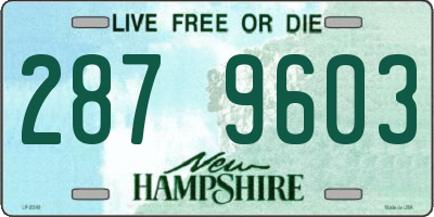 NH license plate 2879603