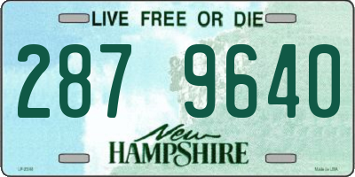 NH license plate 2879640