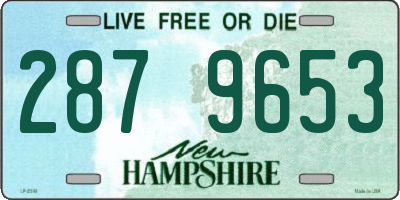 NH license plate 2879653
