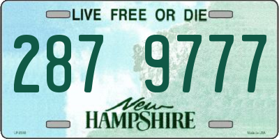 NH license plate 2879777