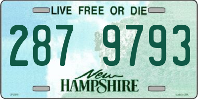 NH license plate 2879793