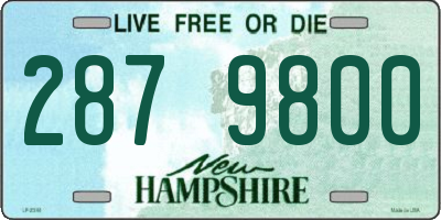 NH license plate 2879800