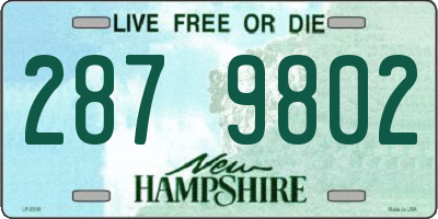 NH license plate 2879802