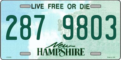 NH license plate 2879803