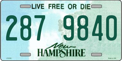 NH license plate 2879840