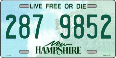 NH license plate 2879852