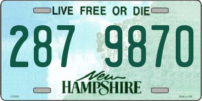 NH license plate 2879870