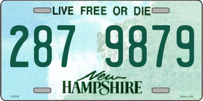 NH license plate 2879879