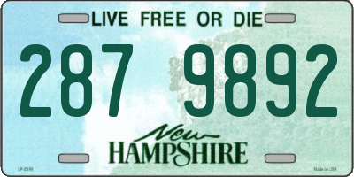 NH license plate 2879892