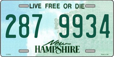 NH license plate 2879934