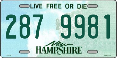 NH license plate 2879981