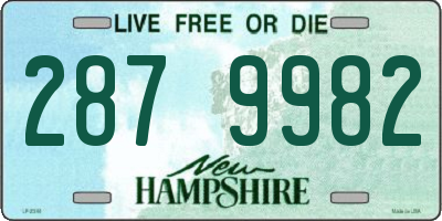 NH license plate 2879982