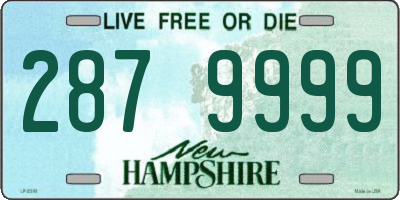 NH license plate 2879999