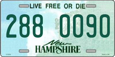 NH license plate 2880090