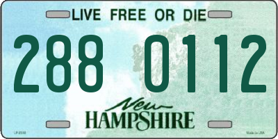 NH license plate 2880112