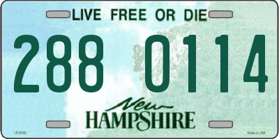 NH license plate 2880114