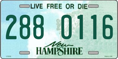 NH license plate 2880116
