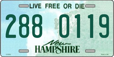 NH license plate 2880119