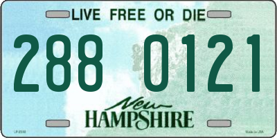 NH license plate 2880121