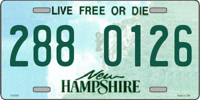 NH license plate 2880126