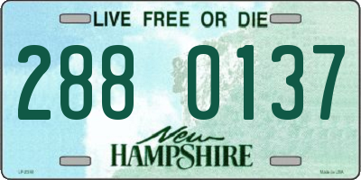 NH license plate 2880137