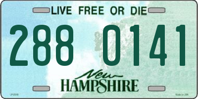 NH license plate 2880141