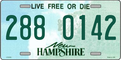 NH license plate 2880142