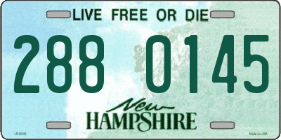 NH license plate 2880145